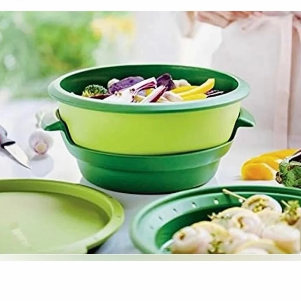 TUPPERWARE Smart Steamer 4-Piece Set - Green